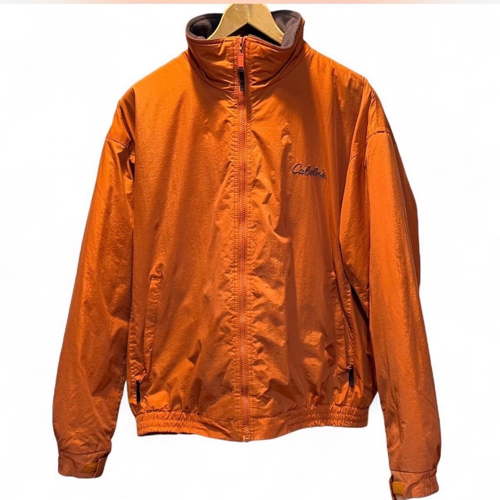 Cabela Puffer Jacket. Orange. Men’s Medium. P-P23” L-26”
